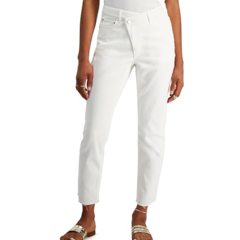 Tinseltown White Ankle Jeans.